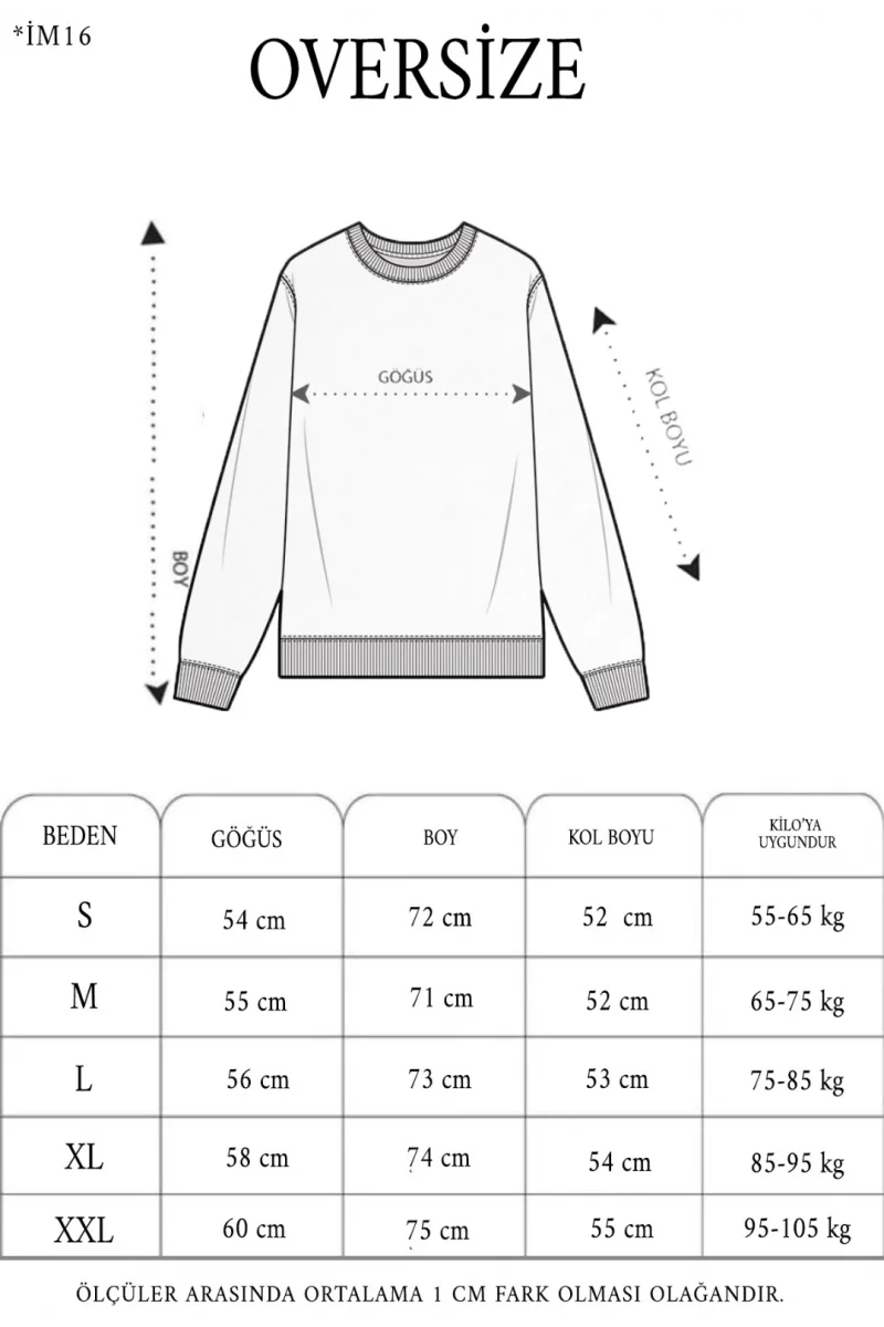 Unisex Üç İplik Parçalı Yakalı SweatShirt - Bej